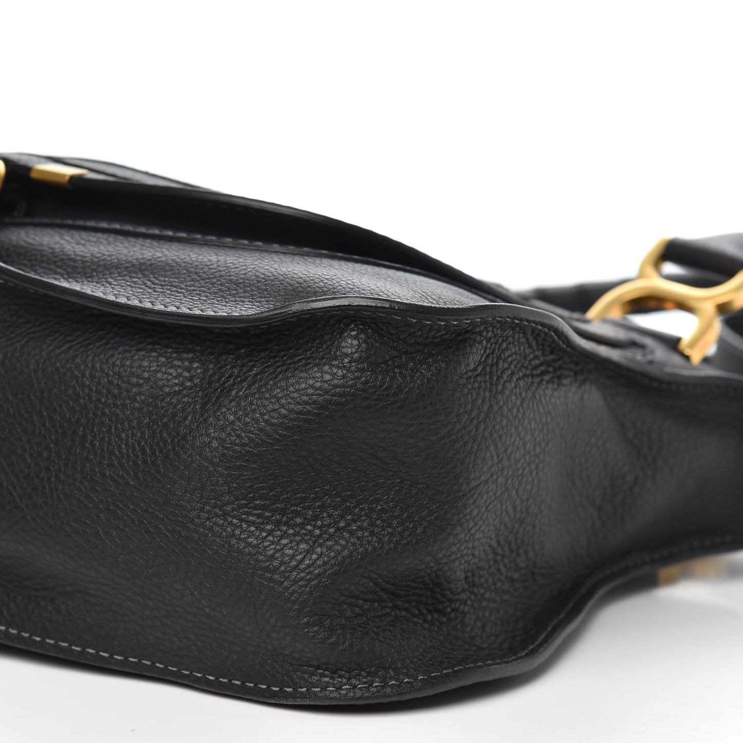 Calfskin Medium Marcie Satchel Black