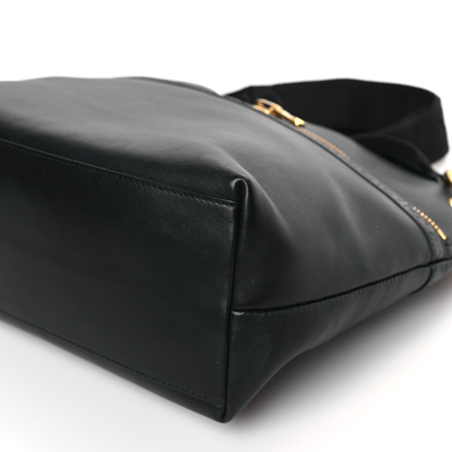 Tom Ford Calfskin Medium Avery Hobo Shoulder Bag Black 8 of 8