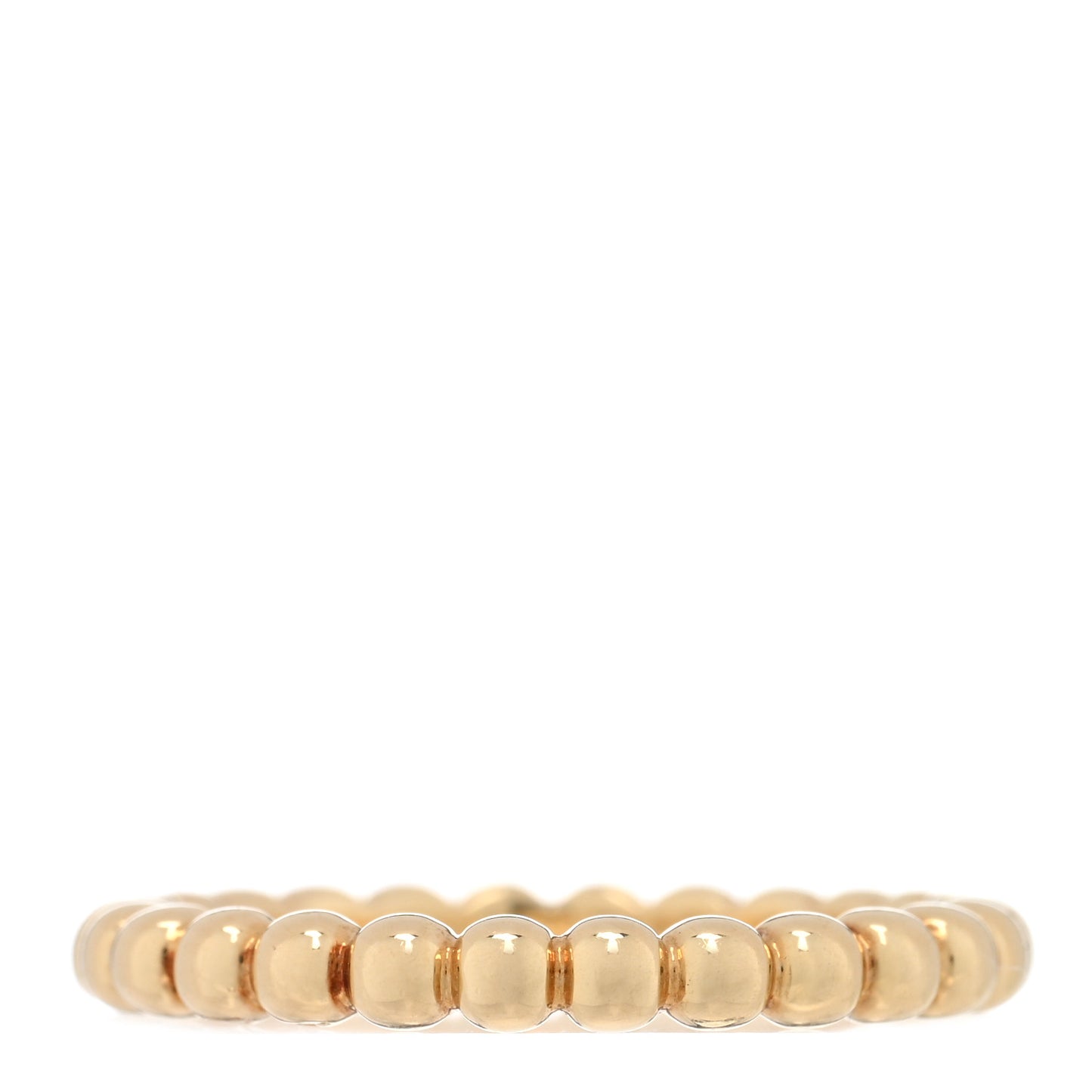 18K Yellow Gold Medium Perlee Ring 57 8