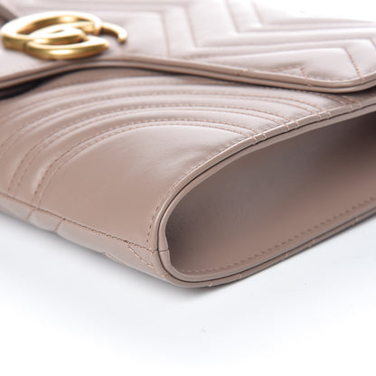 Gucci Calfskin Matelasse GG Marmont Clutch Porcelain Rose 6 of 9