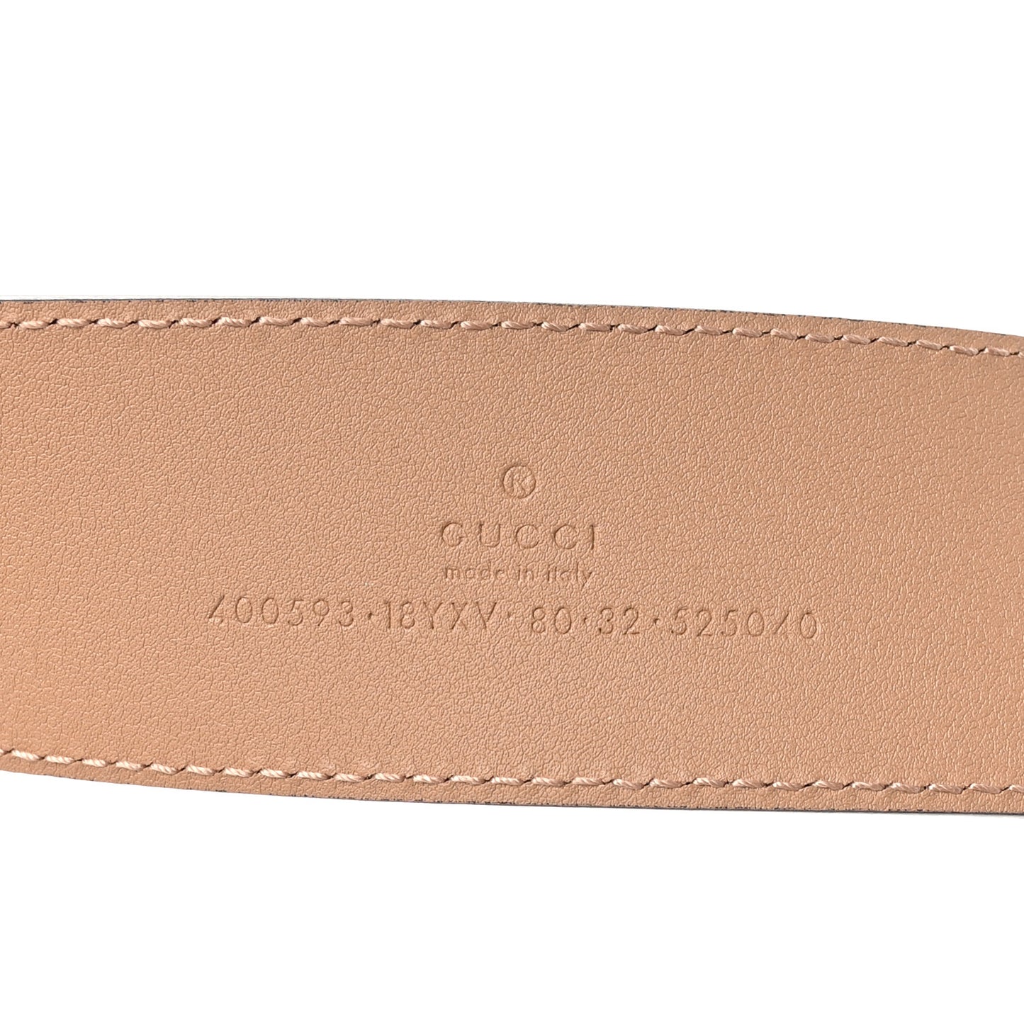 Azalea Calfskin Enamel Monochrome Double G 40mm Belt 80 32 Camelia