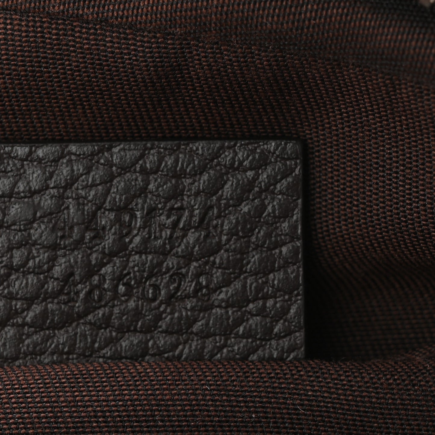 Monogram Dollar Calfskin Belt Bag Beige Ebony Testa di Moro Marrone Scuro