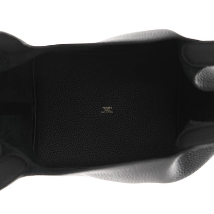 Hermes Taurillon Clemence Picotin Lock 22 MM Black 5 of 11