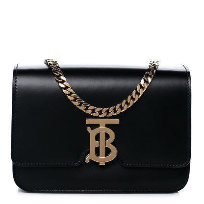 Burberry Calfskin Gorilla Print Small TB Bag Black 1 of 13