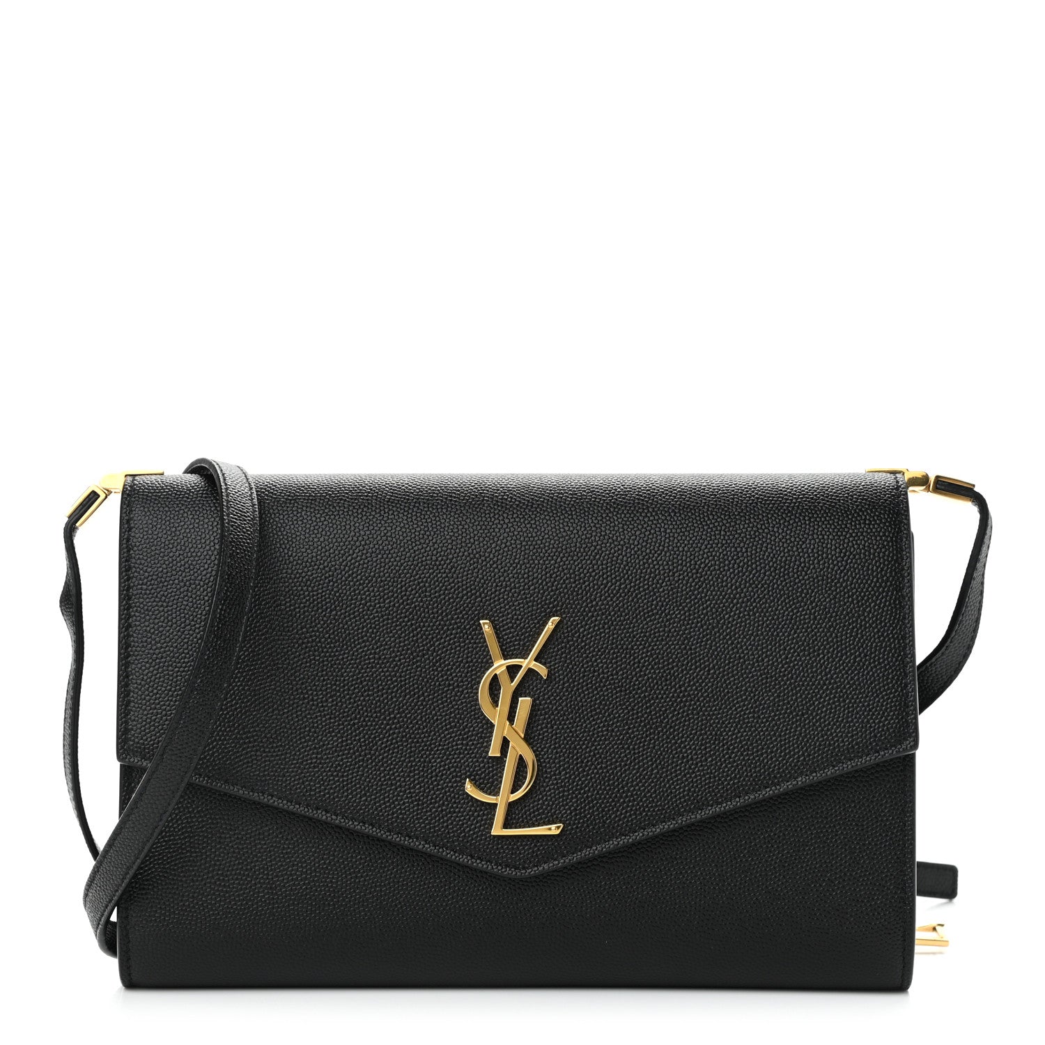 Saint Laurent Grain De Poudre Mini Uptown Crossbody Bag Black 1 of 11