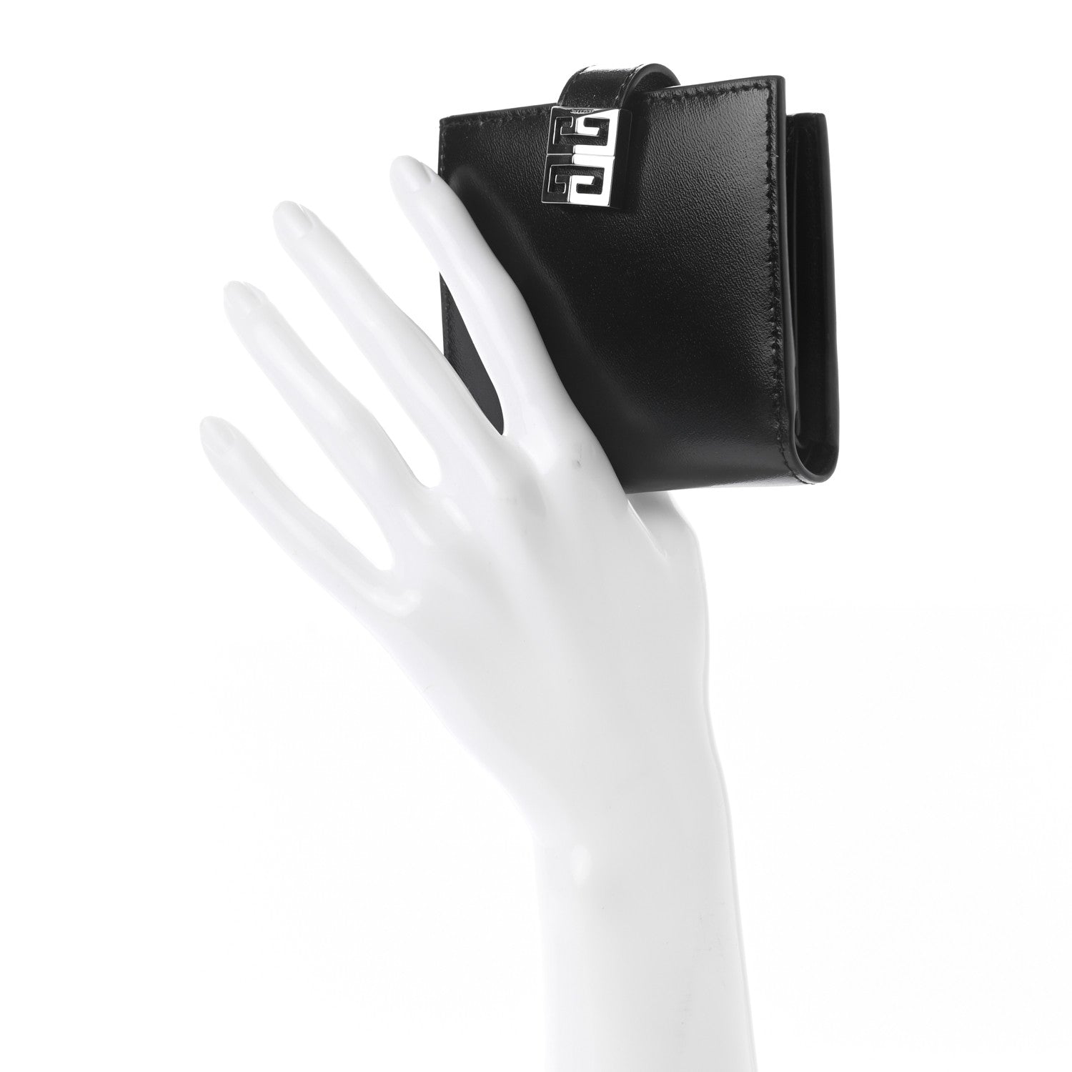 Givenchy Textured Calfskin GV3 Wallet Black 2 of 7