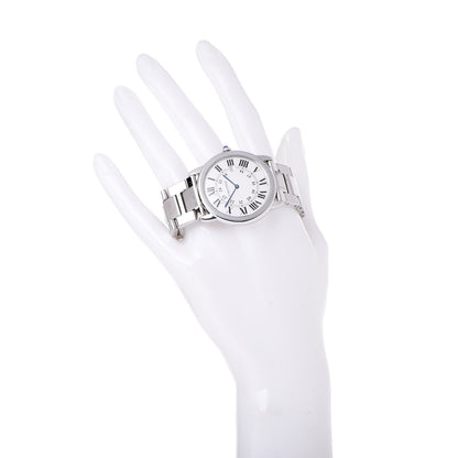 Cartier Stainless Steel 36mm Ronde Solo Quartz Watch 2 of 9
