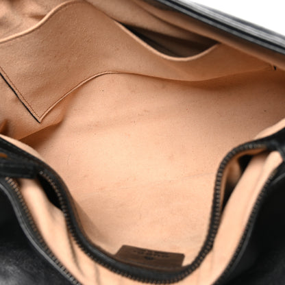 Gucci Calfskin Matelasse Medium GG Marmont Shoulder Bag Black 5 of 10