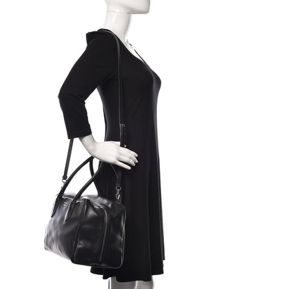 Prada Soft Calf Large Inside Tote Black Mughetto 2 of 9