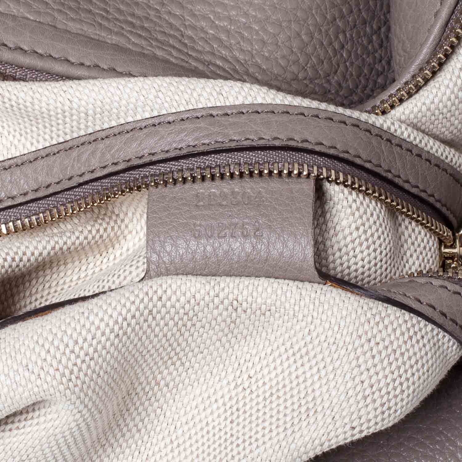 Gucci Pebbled Calfskin Large Soho Hobo New Fango 10 of 12