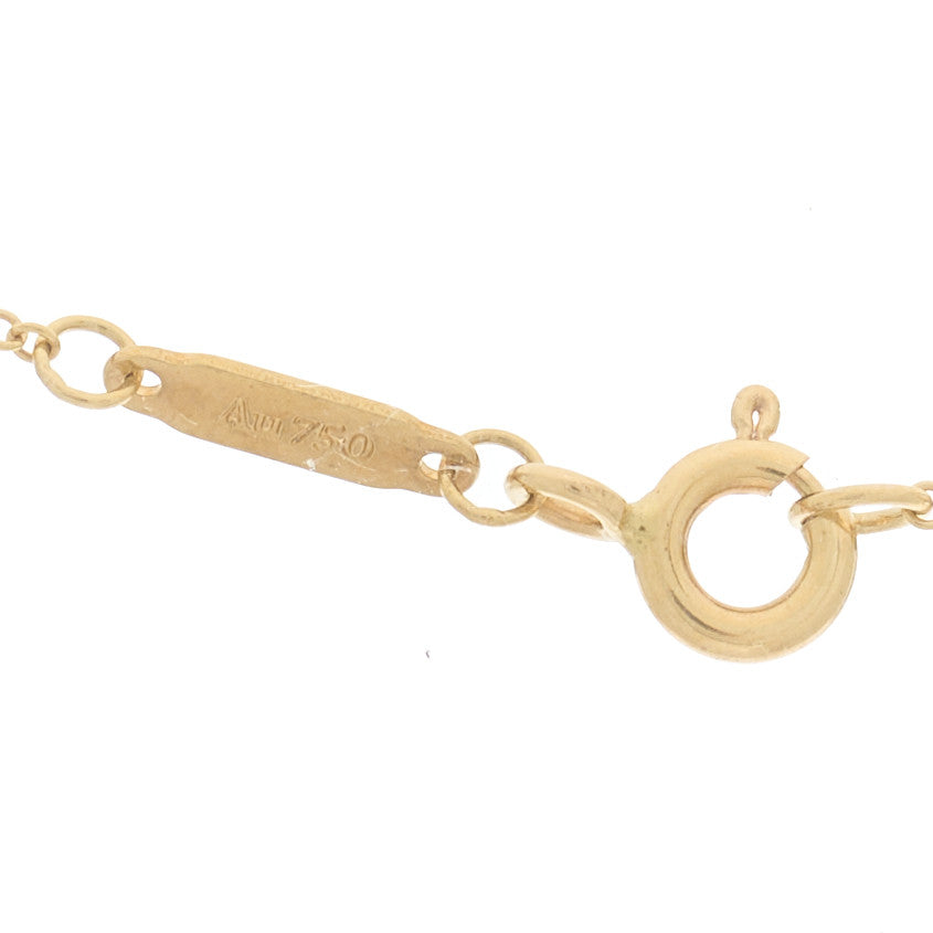 18K Yellow Gold Infinity Pendant Necklace