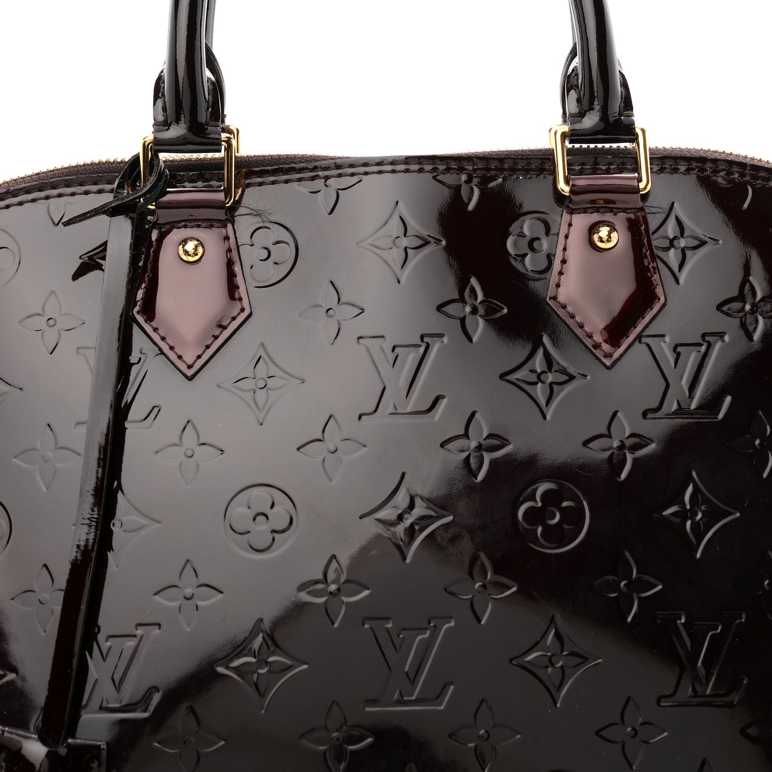 Louis Vuitton Vernis Alma GM Amarante 8 of 10