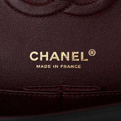 Chanel Lambskin Quilted Medium Double Flap Black 6 of 10