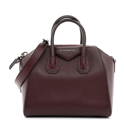 Givenchy Sugar Goatskin Mini Antigona Oxblood 1 of 11