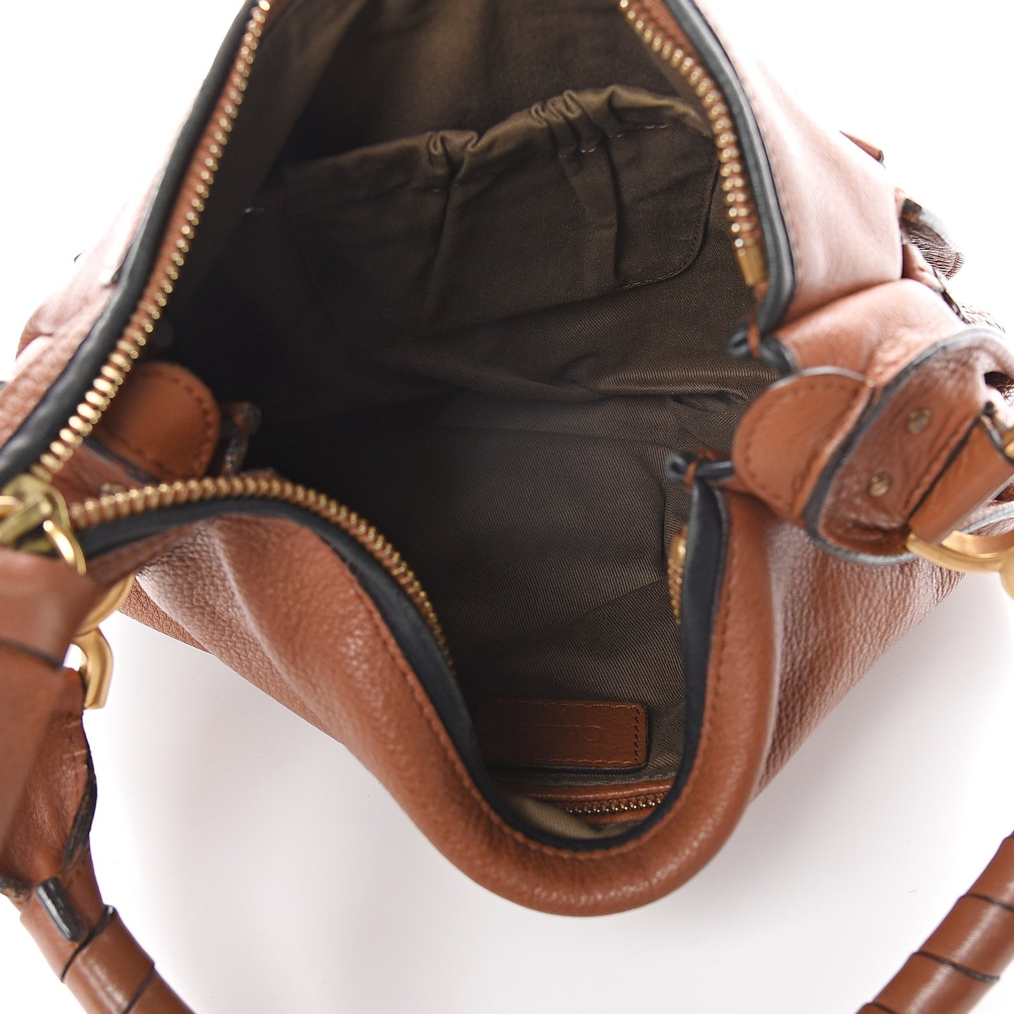 Calfskin Braided Medium Marcie Hobo Caramel