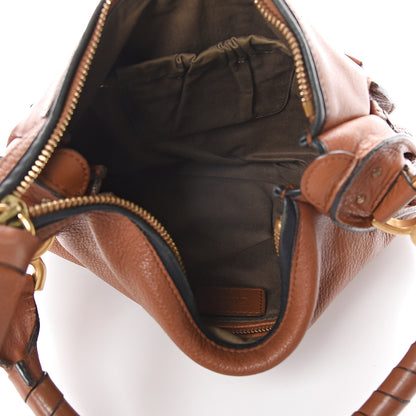 Chloe Calfskin Braided Medium Marcie Hobo Caramel 4 of 8