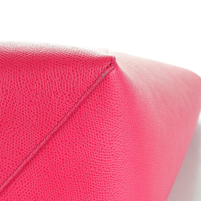 Celine Grained Calfskin Small Horizontal Cabas Phantom Fuchsia 8 of 8