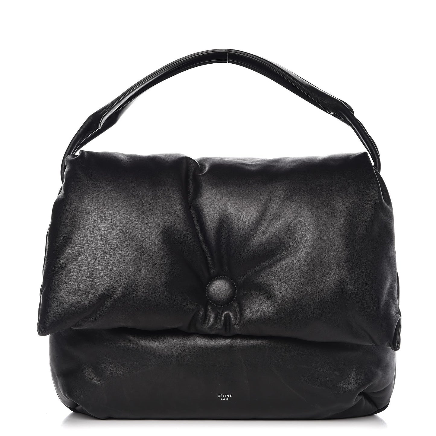 Smooth Lambskin Medium Pillow Flap Black