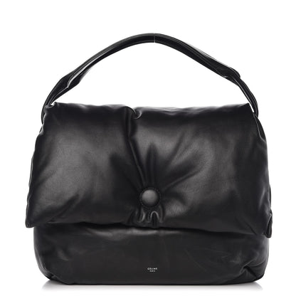 Celine Smooth Lambskin Medium Pillow Flap Black 1 of 7