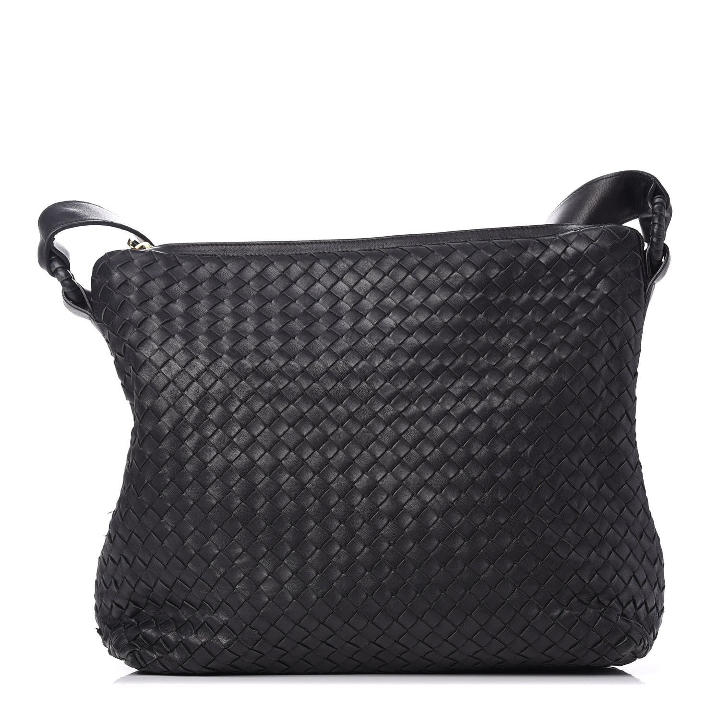 Nappa Intrecciato Hobo Black