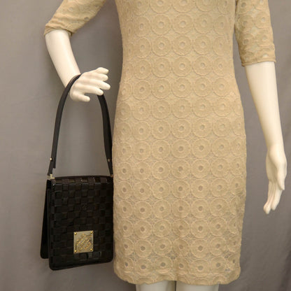 Louis Vuitton Damier Vernis Club Bag Black 2 of 6
