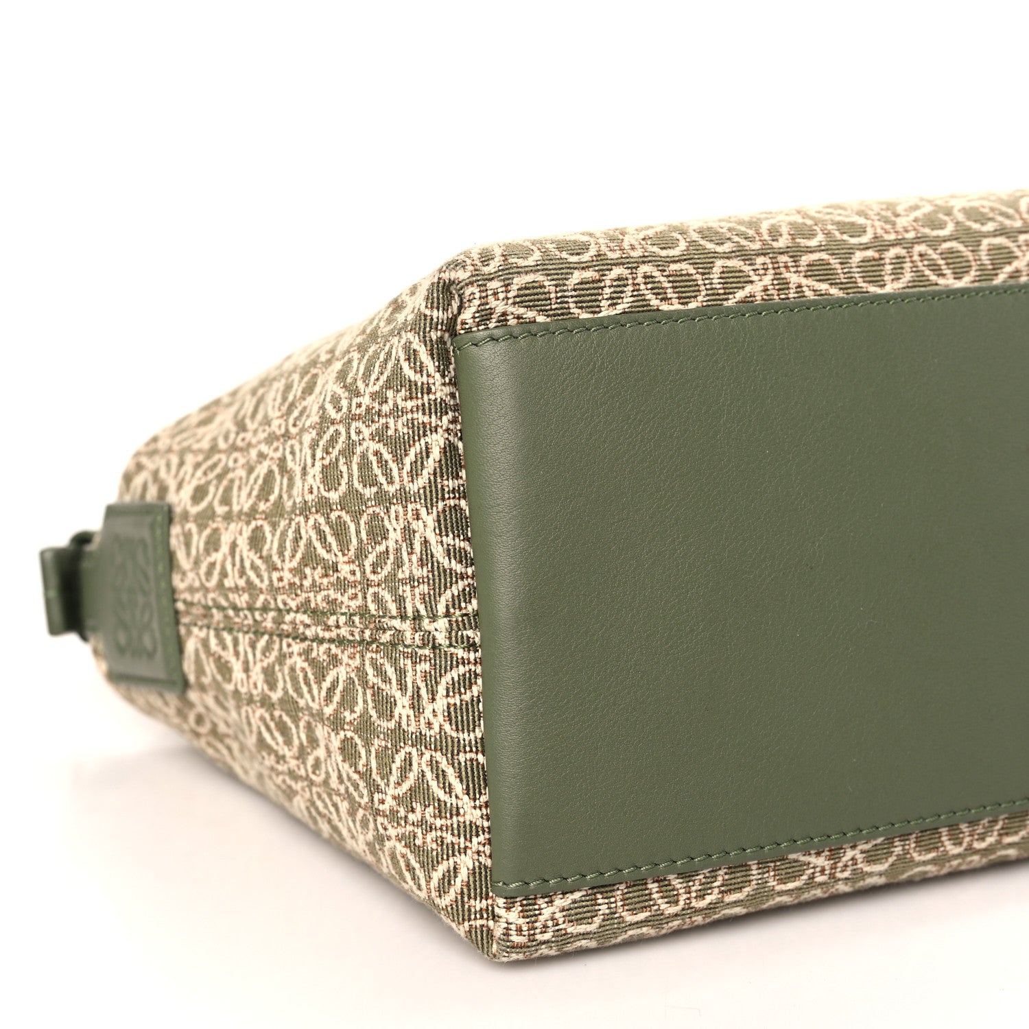 Loewe Jacquard Anagram Calfskin Small Cubi Bag Ecru Green 8 of 9