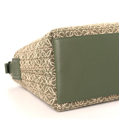 Loewe Jacquard Anagram Calfskin Small Cubi Bag Ecru Green 8 of 9