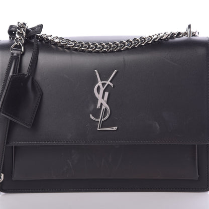 Saint Laurent Calfskin Medium Monogram Sunset Black 9 of 19