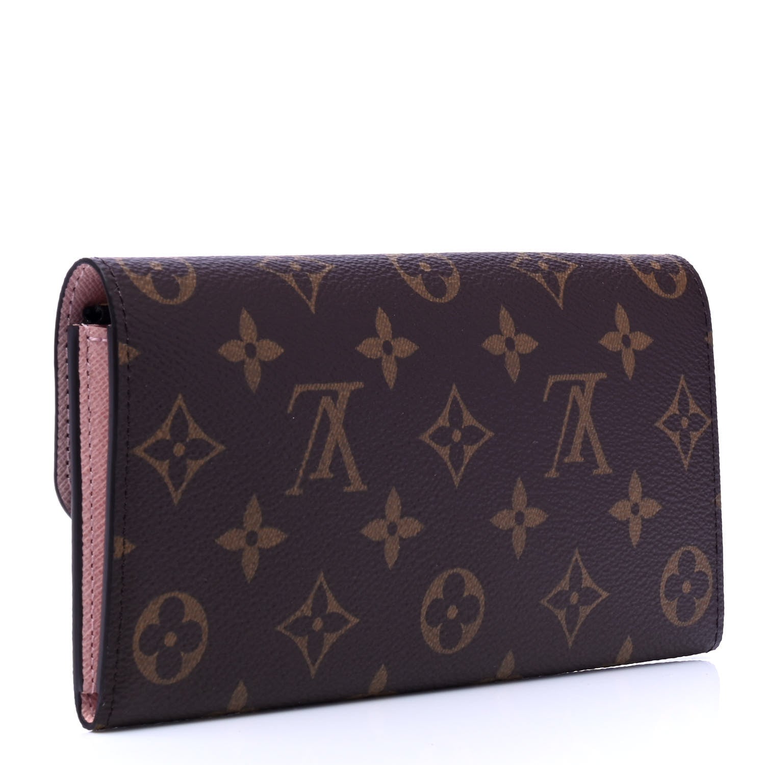 Louis Vuitton Monogram Emilie Wallet Rose Ballerine 2 of 4