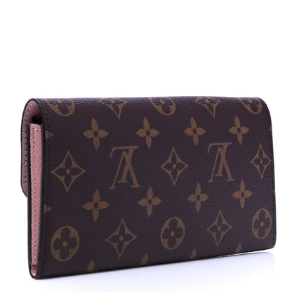 Louis Vuitton Monogram Emilie Wallet Rose Ballerine 2 of 4