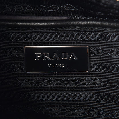 Prada Soft Calf Flat Messenger Bag Black 7 of 10