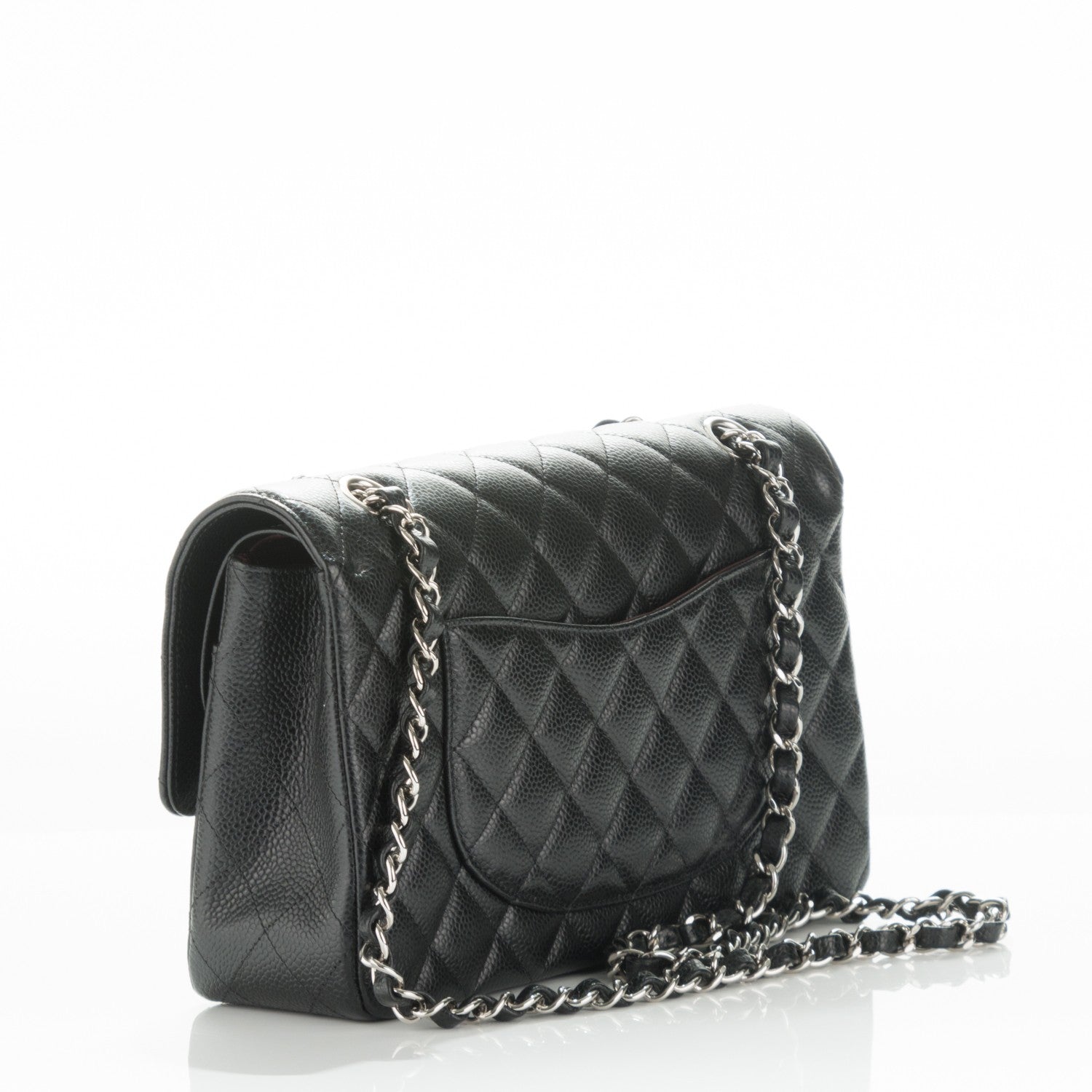 Chanel Caviar Quilted Medium Double Flap Black 3 of 8