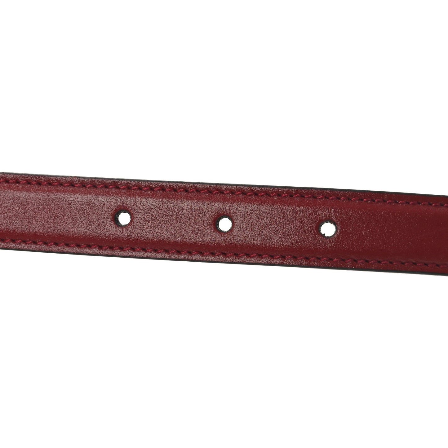 Plutone Calfskin Gucci Buckle 20mm Thin Belt 95 38 Rosso