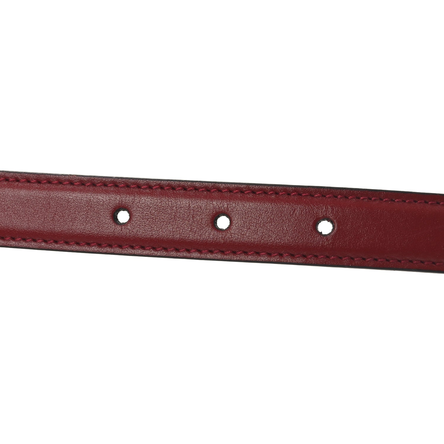 Gucci Plutone Calfskin Gucci Buckle 20mm Thin Belt 95 38 Rosso 3 of 4