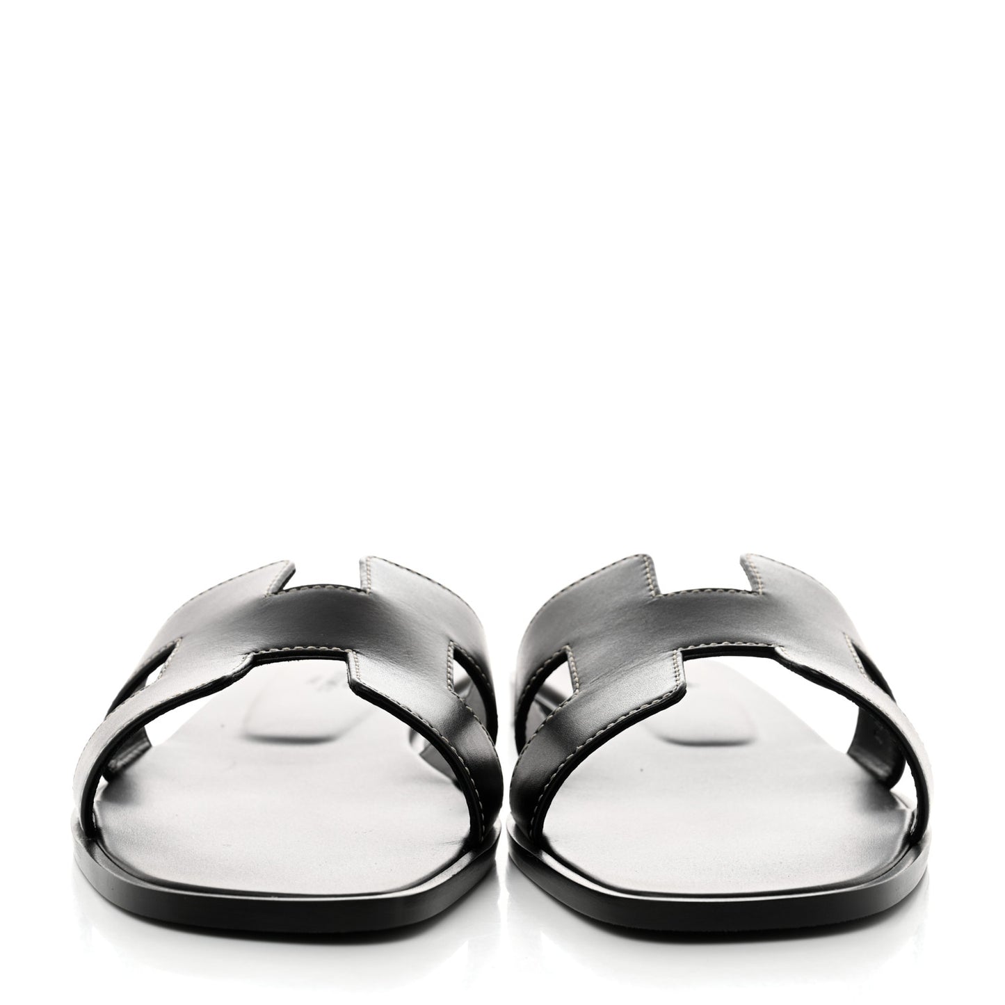 Box Calfskin Oran Sandals 39.5 Black