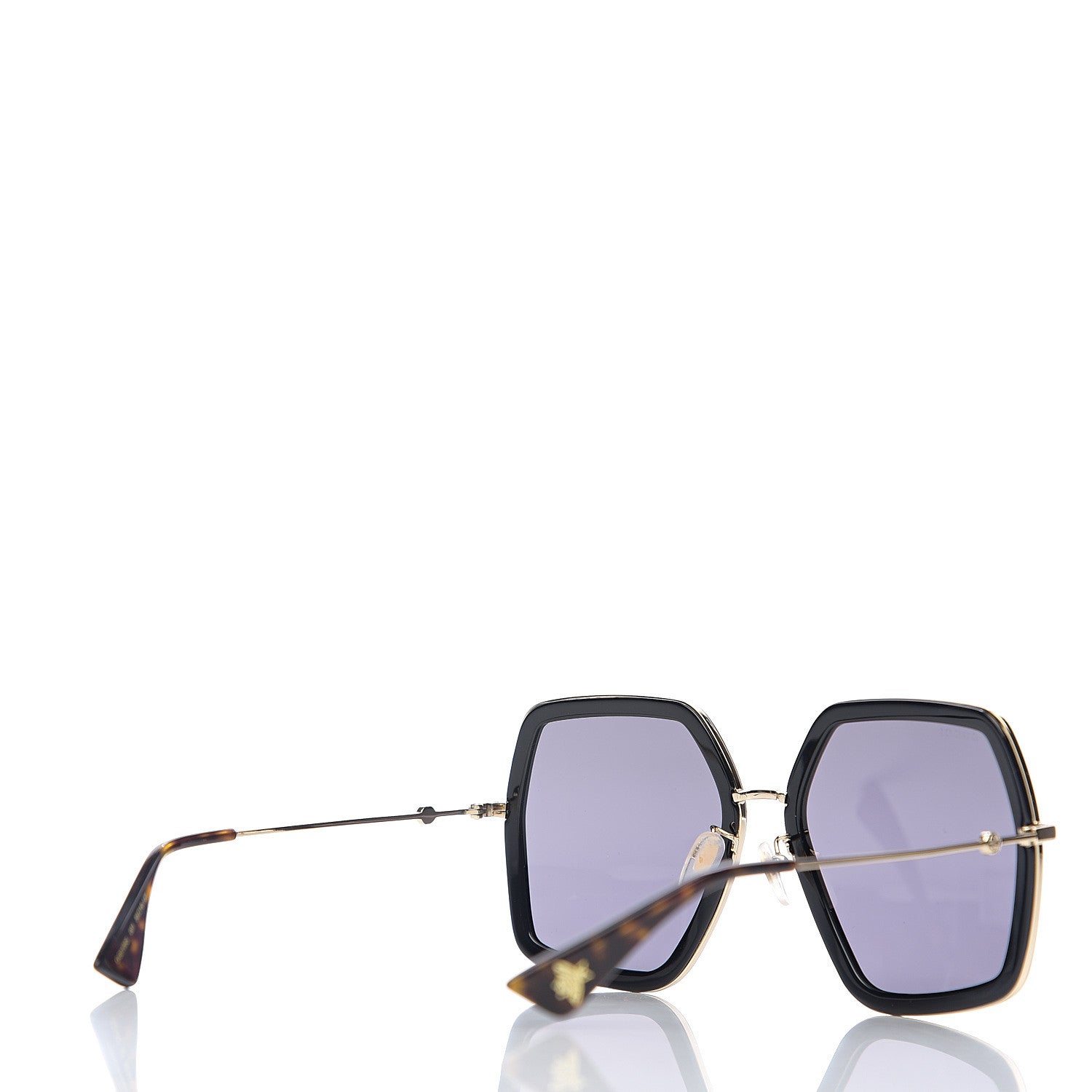 Gucci Acetate Oversize Square Frame GG0106S Sunglasses Black 4 of 8