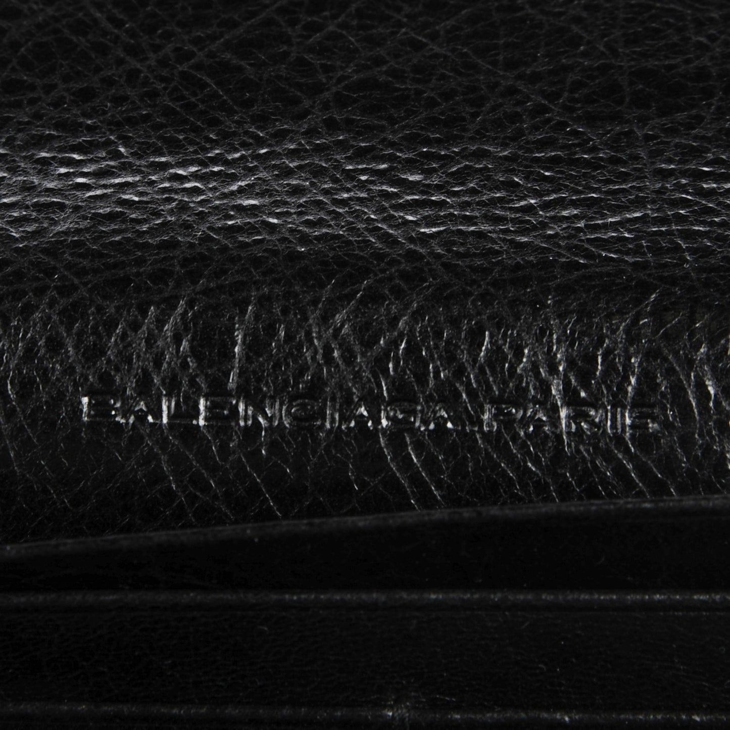 Agneau Classic Hardware Money Wallet Black
