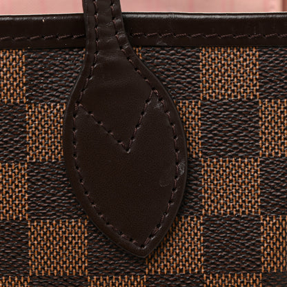 Louis Vuitton Damier Ebene Neo Neverfull MM Rose Ballerine 18 of 23
