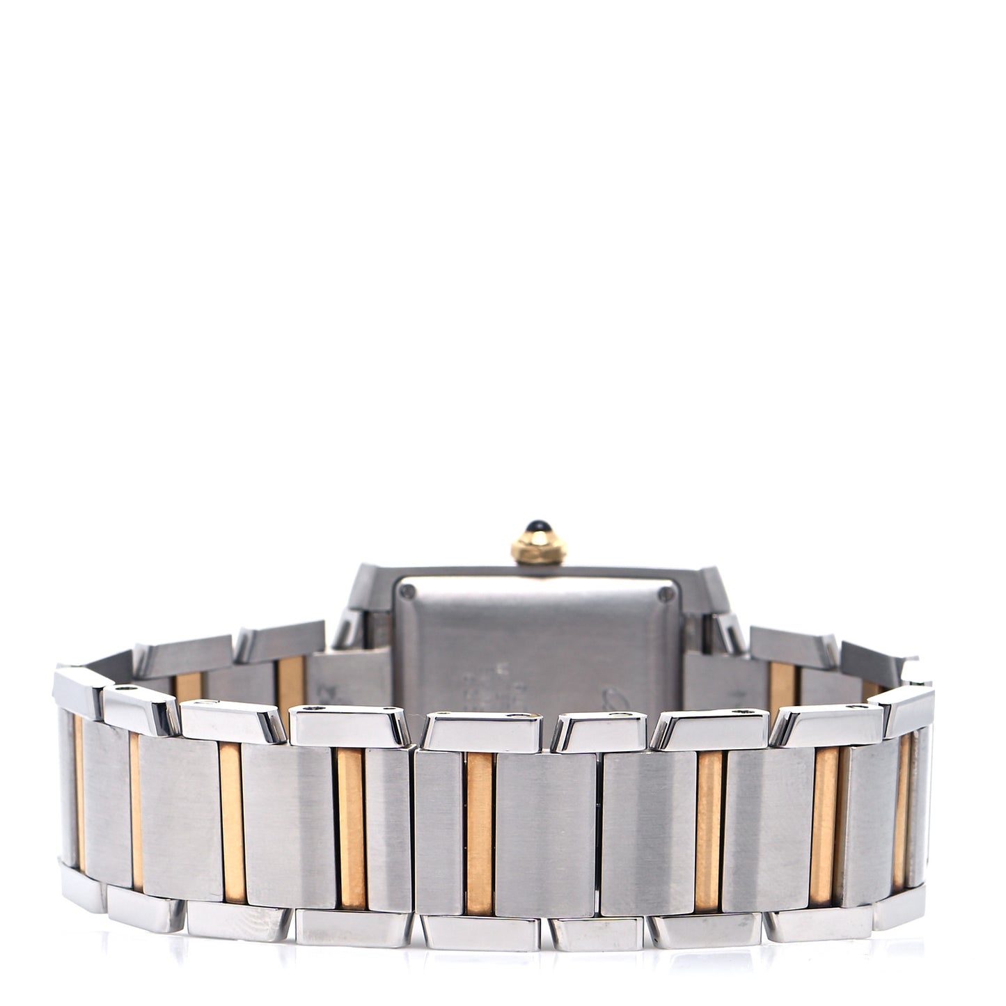 Stainless Steel 18K Yellow Gold 28mm Tank Francaise Automatic Watch