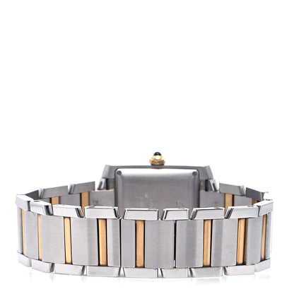 Cartier Stainless Steel 18K Yellow Gold 28mm Tank Francaise Automatic Watch 3 of 4