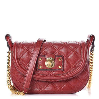Marc Jacobs Lambskin Quilted Mini Cooper Crossbody Red 1 of 8