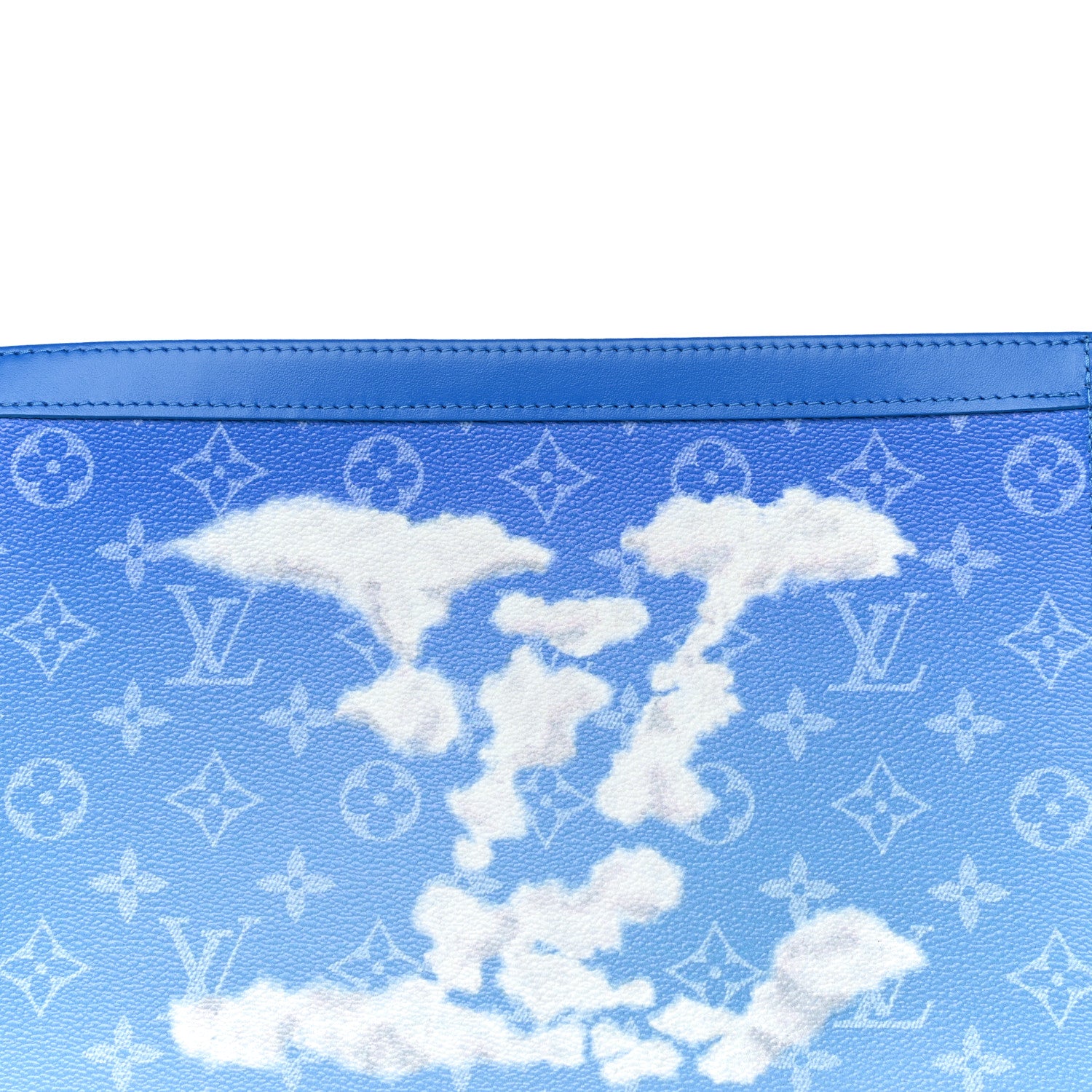 Louis Vuitton Monogram Clouds Pochette Voyage MM A4 Blue 8 of 10