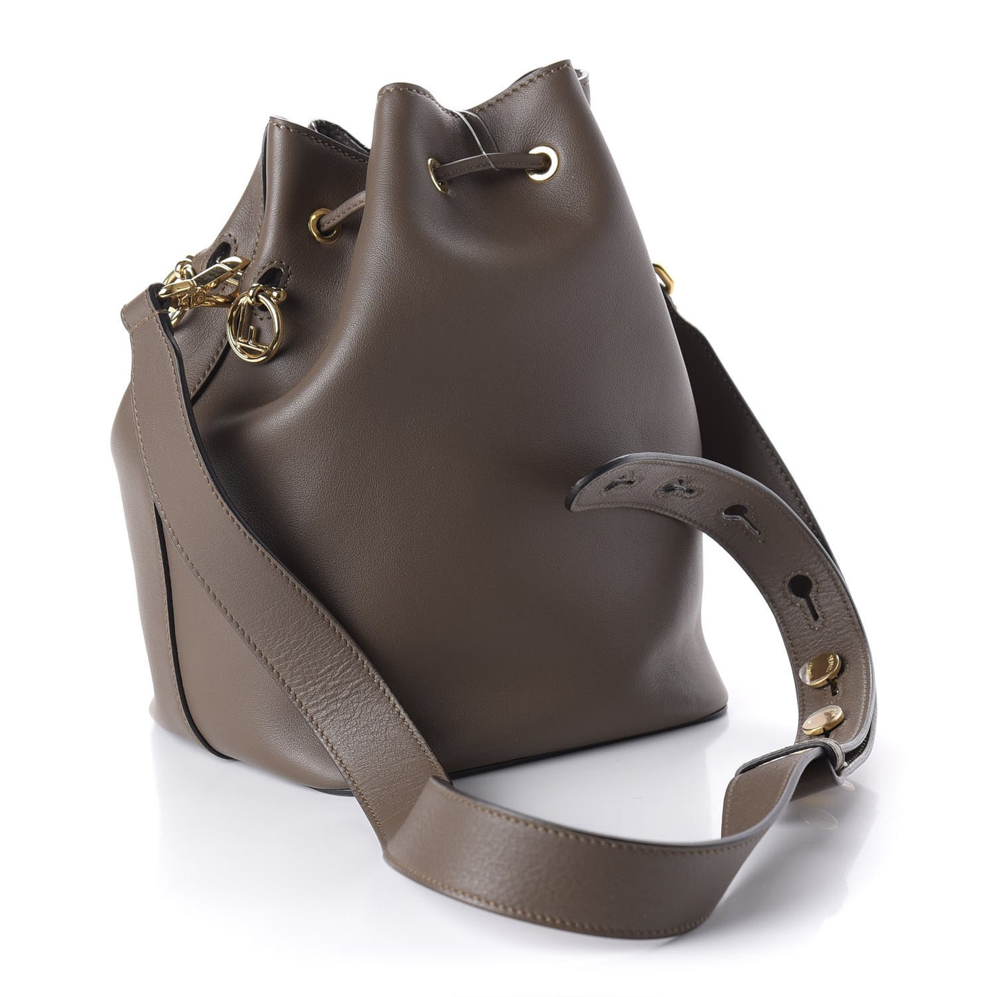 Vitello Grace Matte F is Fendi Grande Mon Tresor Bucket Bag Tortora