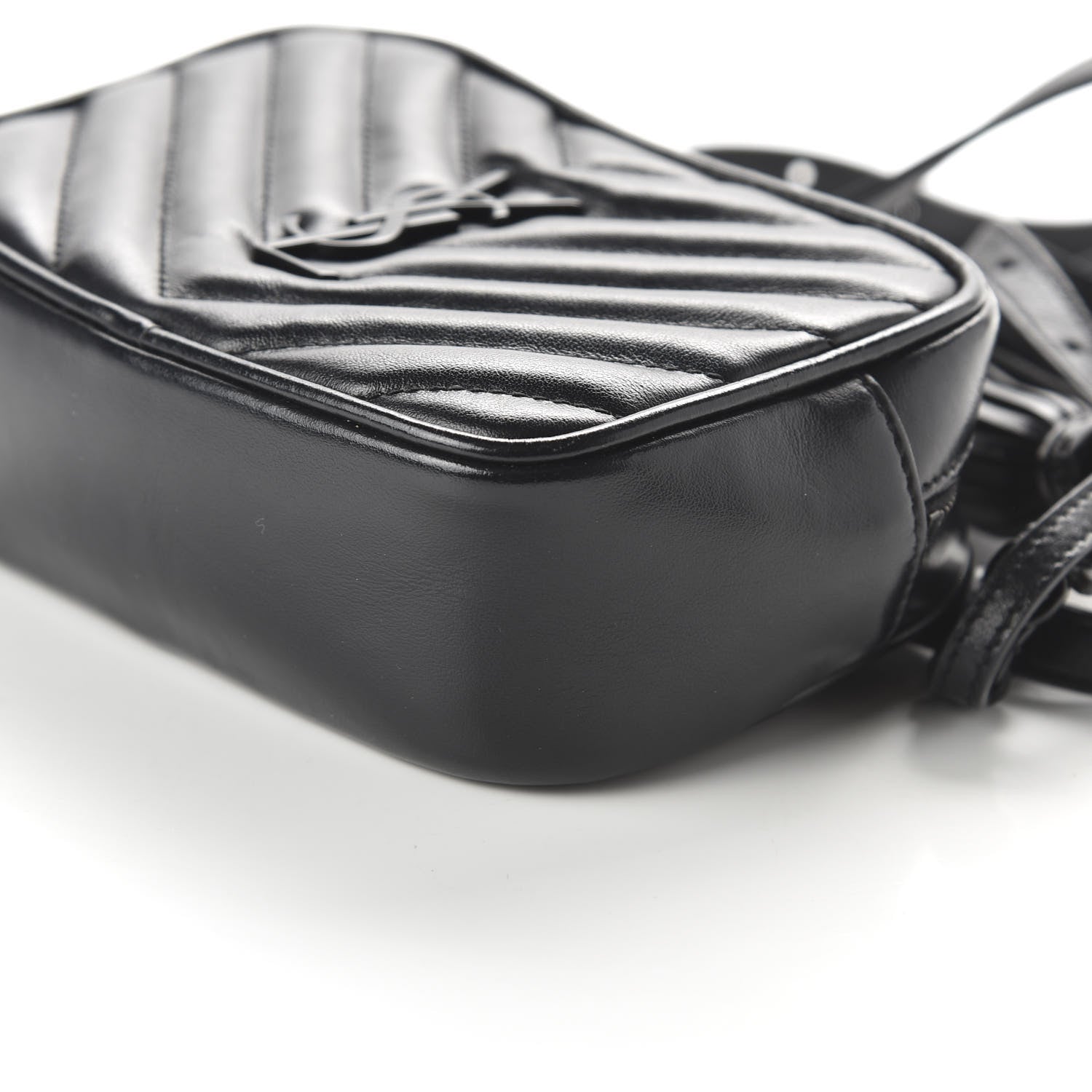 Saint Laurent Calfskin Matelasse Monogram Lou Belt Bag Black 7 of 10