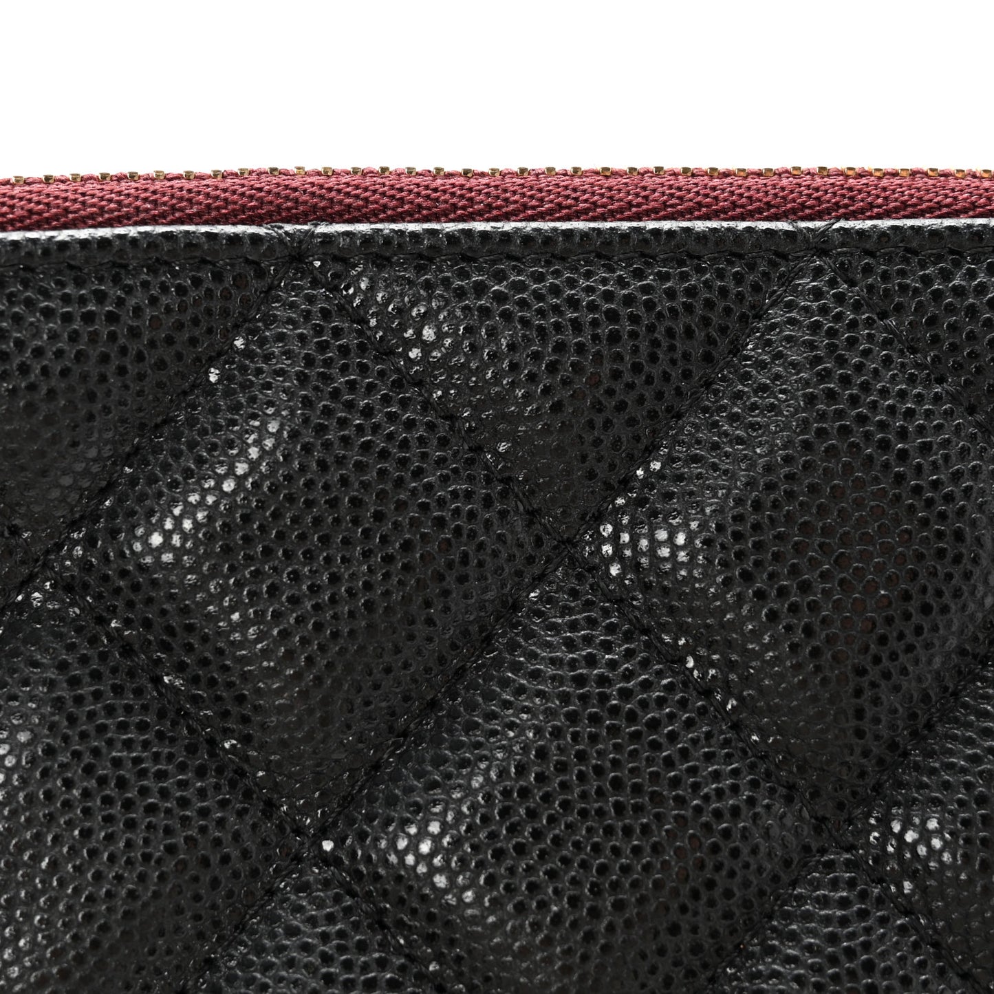 Caviar Quilted Medium Cosmetic Case Black