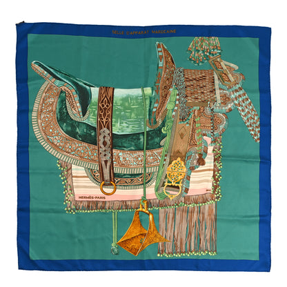 Hermes Silk Selle D Apparat Marocaine Scarf 90 1 of 4