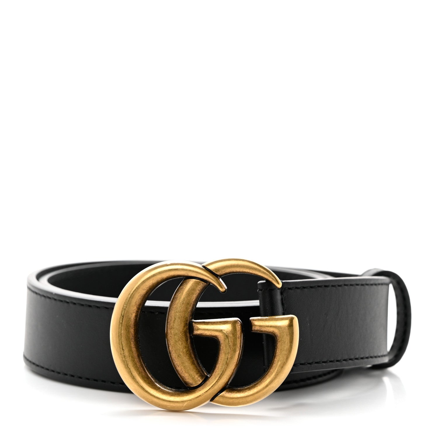 Gucci Moon Calfskin Double G 30mm Belt 75 30 Black 1 of 5