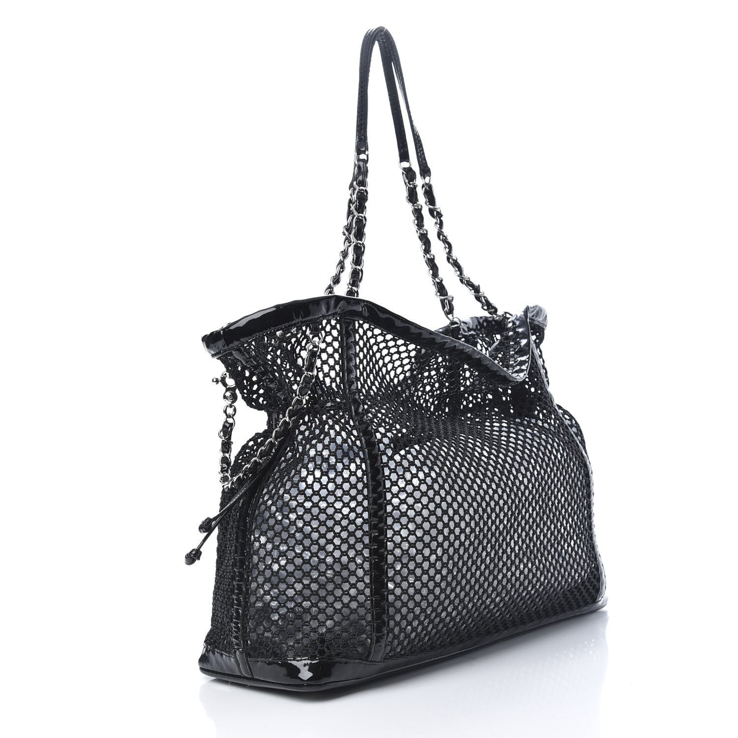 Patent Net Large La Madrague Tote Black