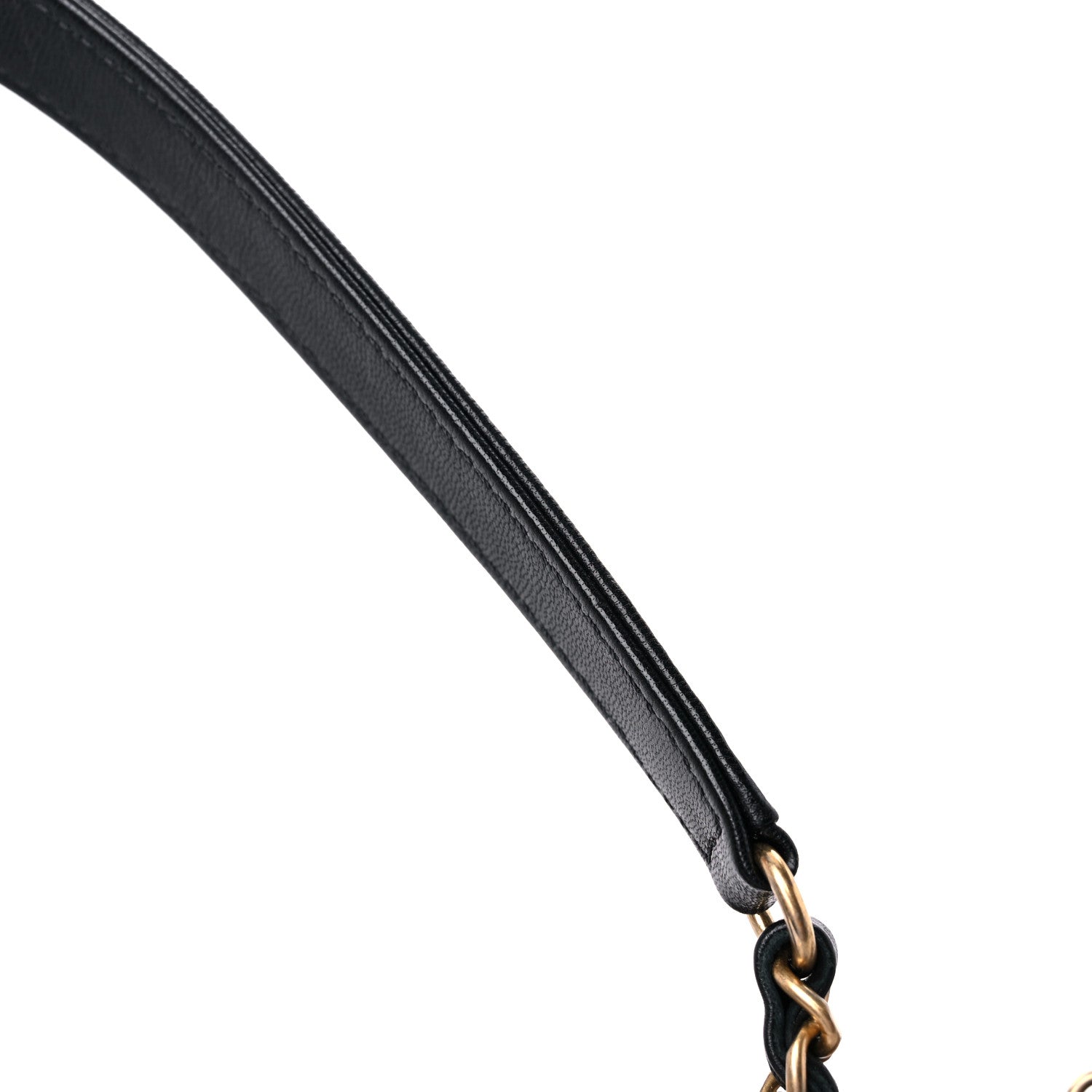 Chanel Goatskin Quilted Logo Small Chic Flap Black 16 of 18