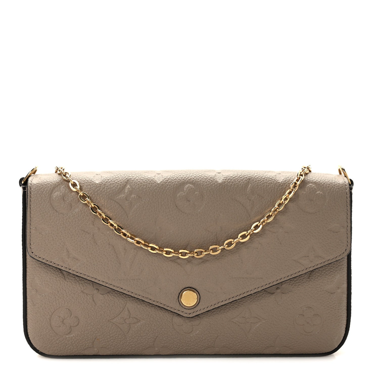 Louis Vuitton Empreinte Pochette Felicie Chain Wallet Tourterelle 1 of 11